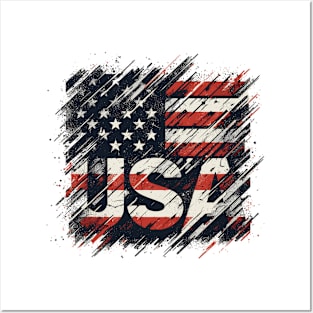 USA Flag Posters and Art